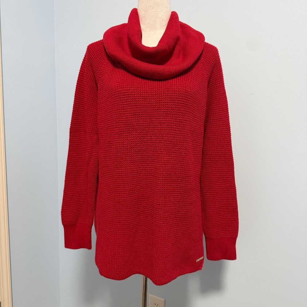 Michael Michael Kors Women’s Long Sleeve cowl neck Red sweater Size L